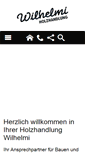 Mobile Screenshot of holzhandlung-wilhelmi.de